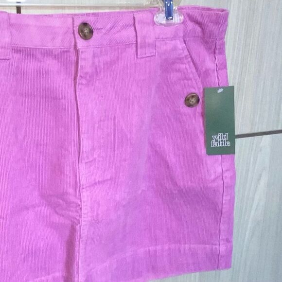 Wild Fable Purple Corduroy High-Waist Mini Skirt - Picture 3 of 7